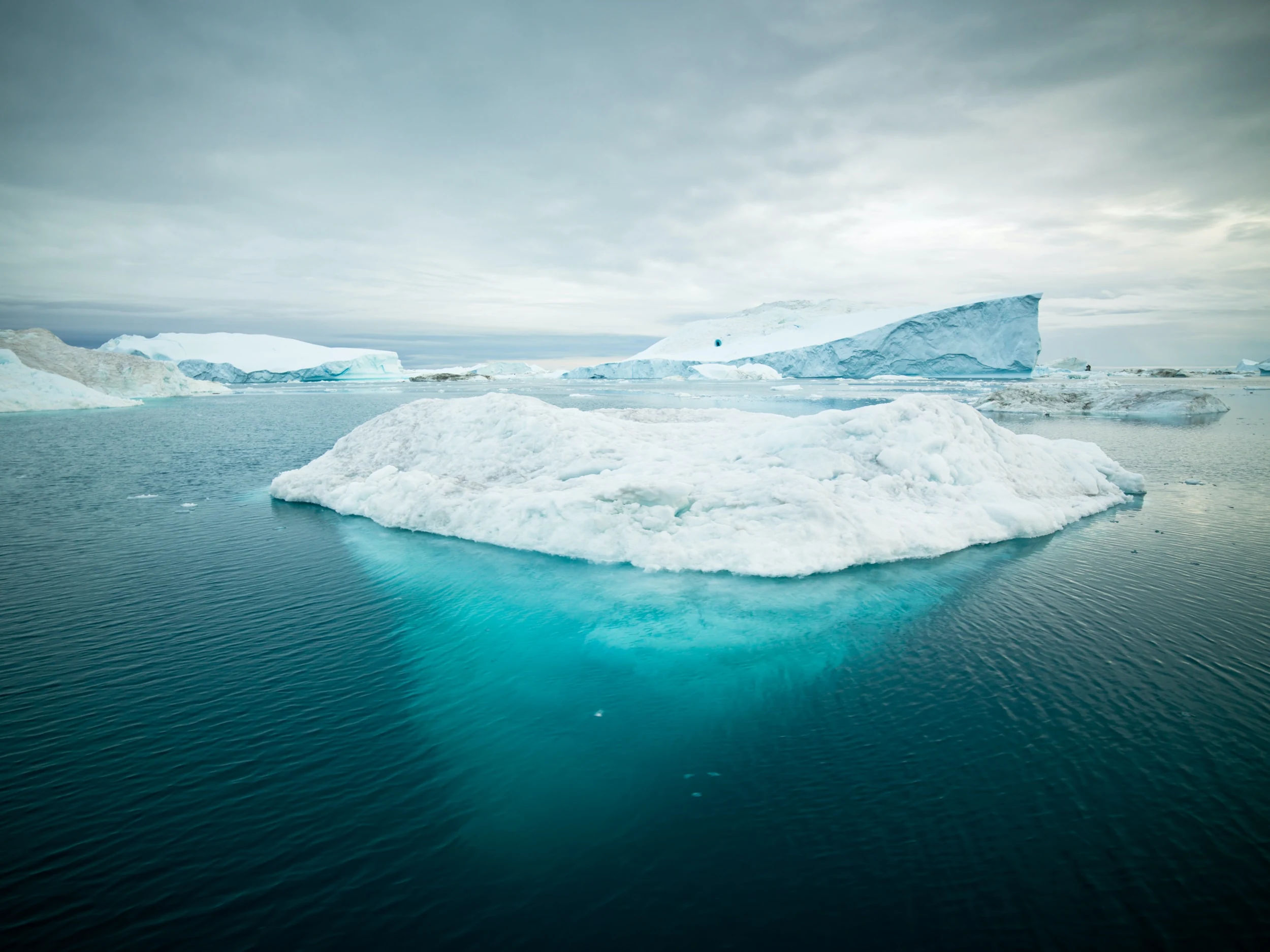 Iceberg in the open ocean